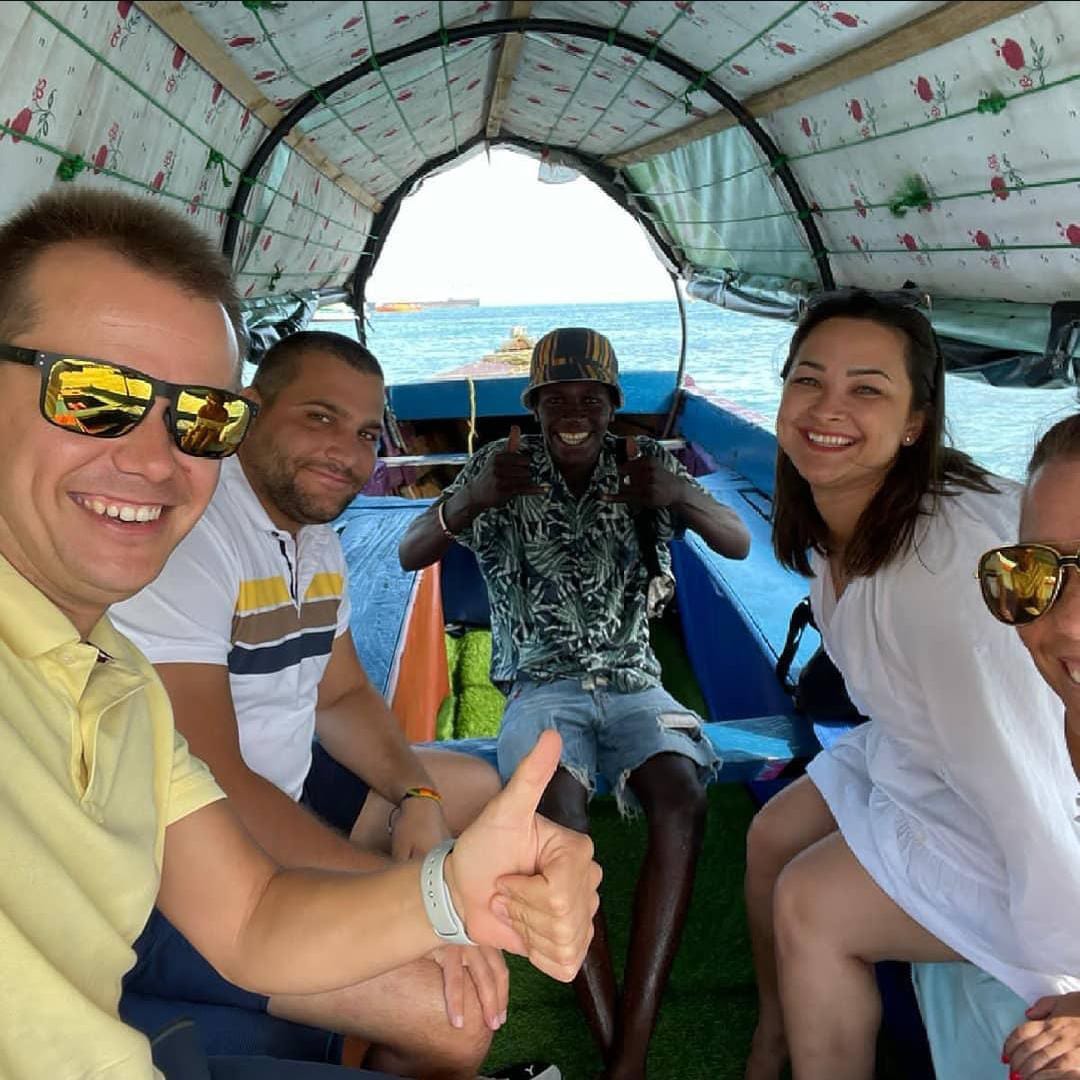 Boat ride from Stone Town to Prison Island